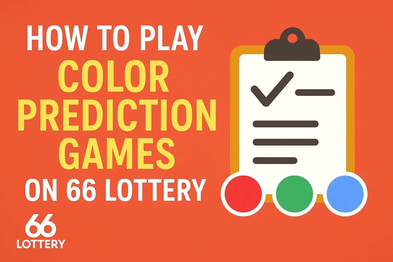 In this visual we guide How to play color prediction games on 66 lottery.