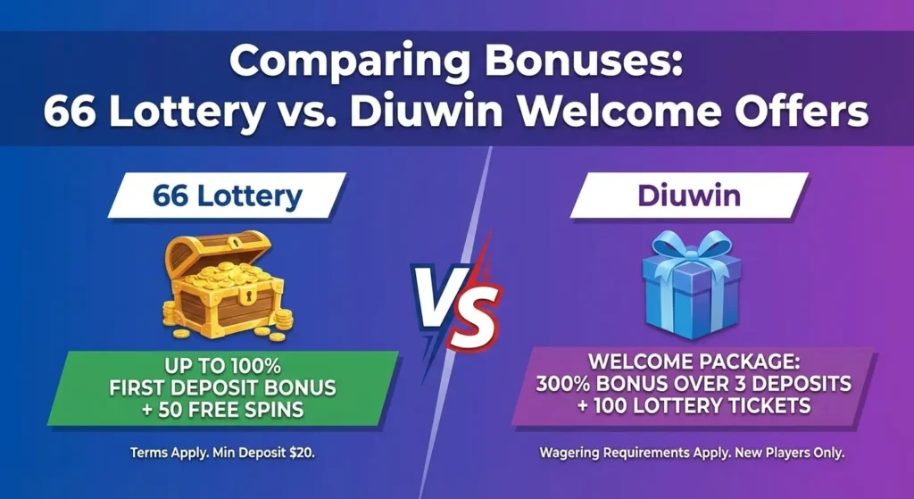 Comparison chart of Delwin welcome offers and their respective bonuses side by side for easy evaluation.