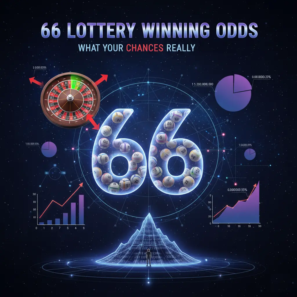 Infographic illustrating the odds of winning the lottery, highlighting the 1 in 292 million chance of winning the Powerball.
